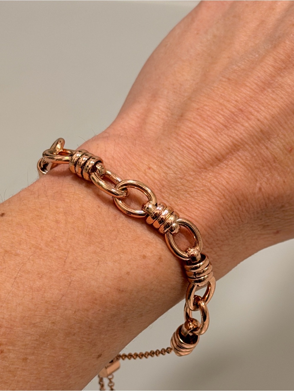 Bomb Party NWOT! Elegant Rose Gold Link Bracelet for Women